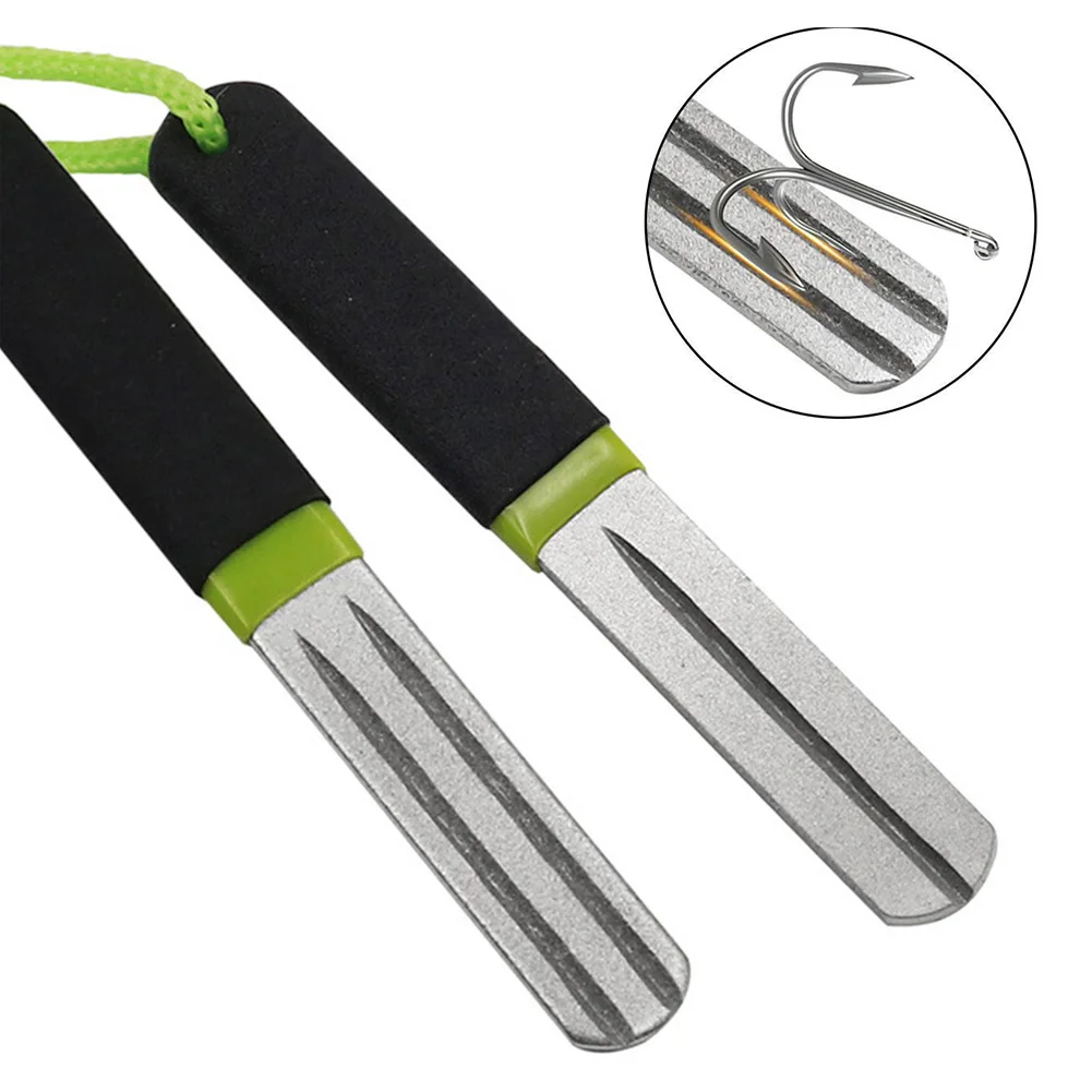 Fishing Hook Sharpener - مبرد خطافات صيد السمك مزدوج الجوانب،