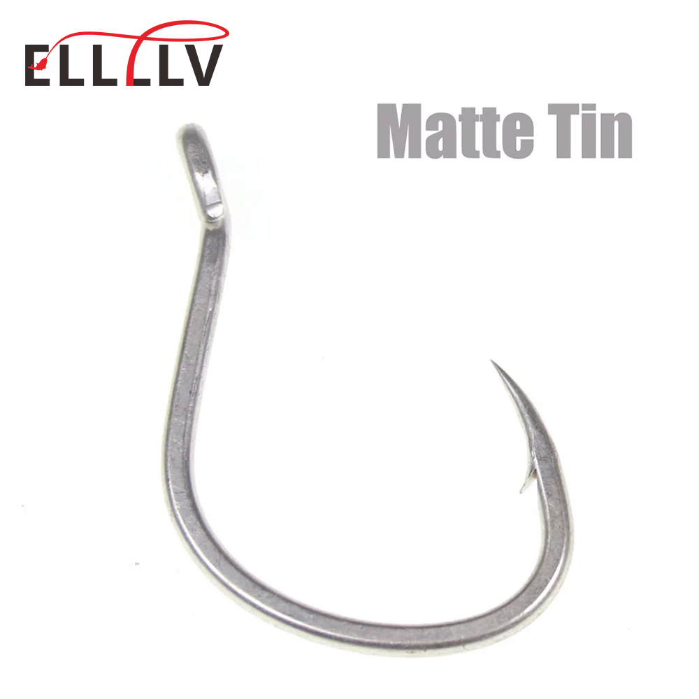 10 قطعة ماتي القصدير مكافحة ال - مراجعة Fishing Hook Offset وسعره