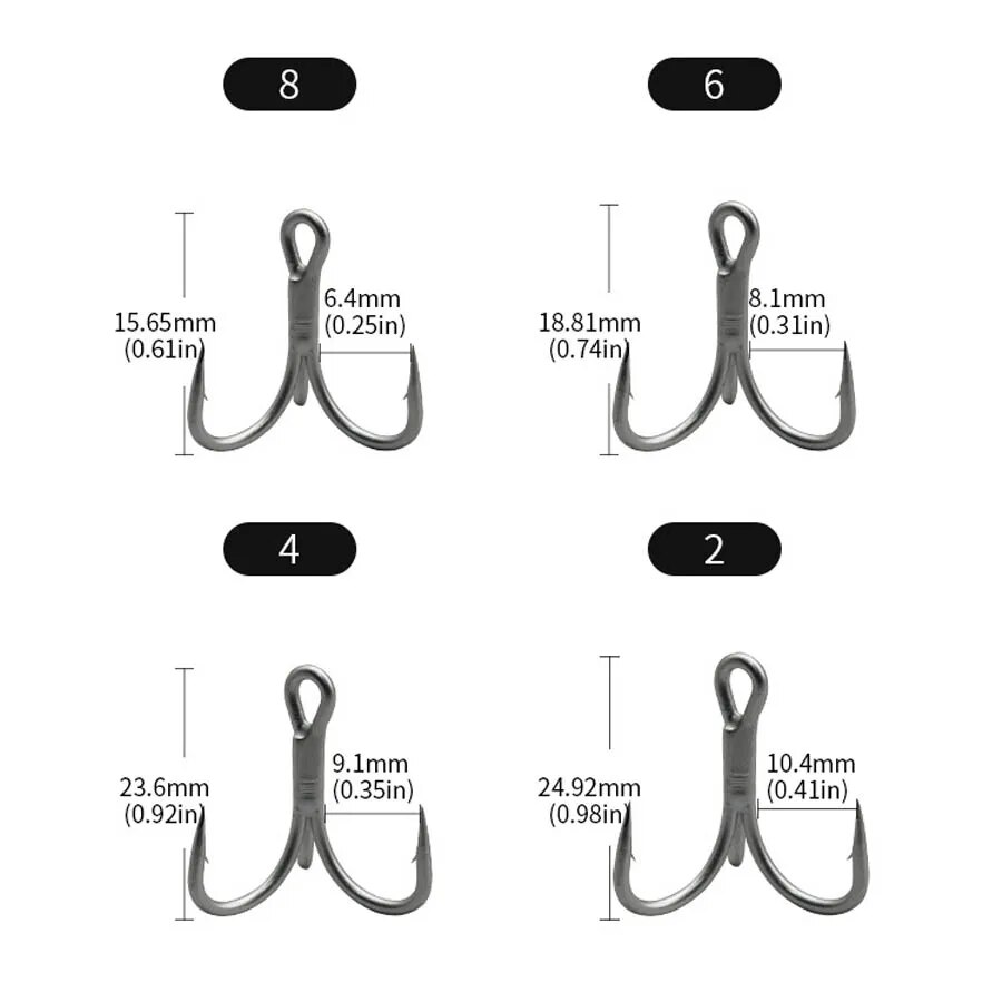 خطافات صيد ثلاثية من الفولاذ ع - مراجعة Fishing Hook Offset وسعره