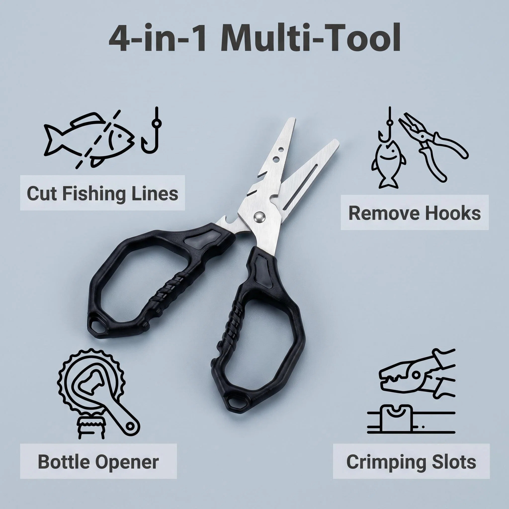 مقص صيد متعدد الوظائف من الفول - مراجعة Fishing Hook Remover وسعره