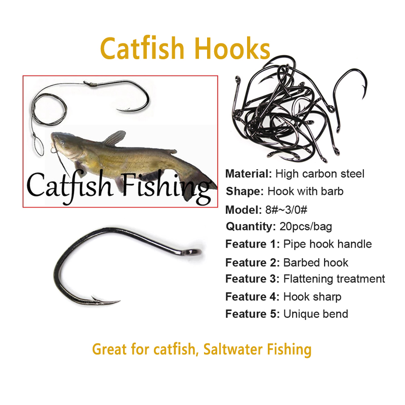 Wifreo 20 قطعة V شكل خطاف سمك  - مراجعة Fishing Hook Offset وسعره
