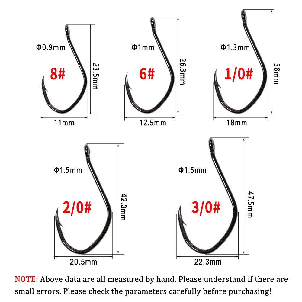 Wifreo 20 قطعة V شكل خطاف سمك  - مراجعة Fishing Hook Offset وسعره